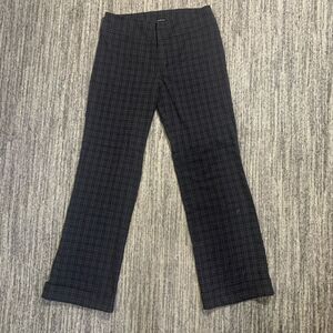Tangents Womens‎ Size 8 Black Purple Ankle Pants Trousers Wide Leg Goth Academia
